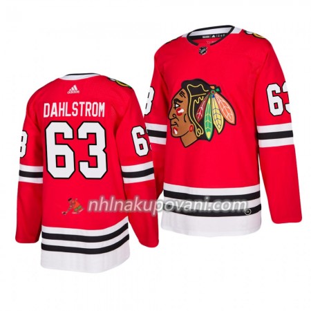 Chicago Blackhawks Dresy Carl Dahlstrom 63 Adidas 2019-2020 Červená Authentic - Pánské Chicago Blackhawks Dresy Carl Dahlstrom 63 Adidas 2019-2020 Červená Authentic - Pánské